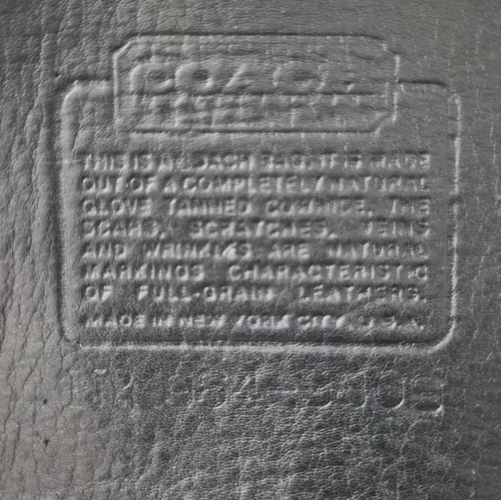 Vintage 80s Coach Madison Leather Satchel Crossbody Bag Black + Dust Bag - Picture 12 of 16